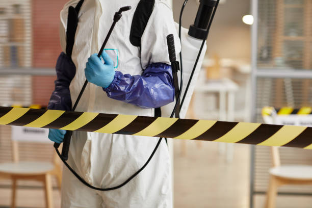 Professional Biohazard Cleanup technician working in Marquette, MI
